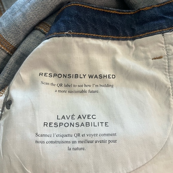 EUC FRAME- Two Tone Reconstructed Denim Skirt. Size 31 - Picture 7 of 12